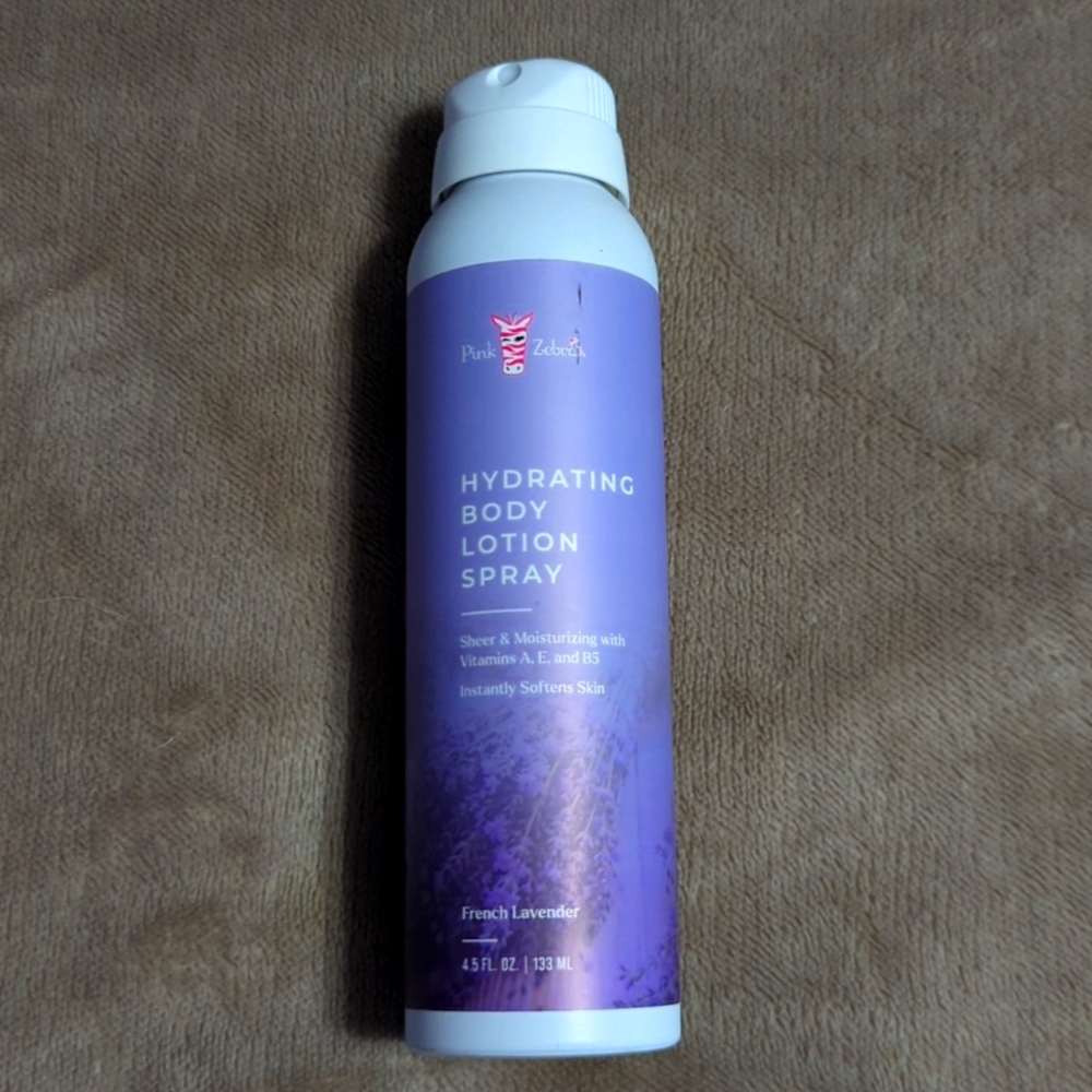 Pink Zebra French Lavender Body Lotion Spray